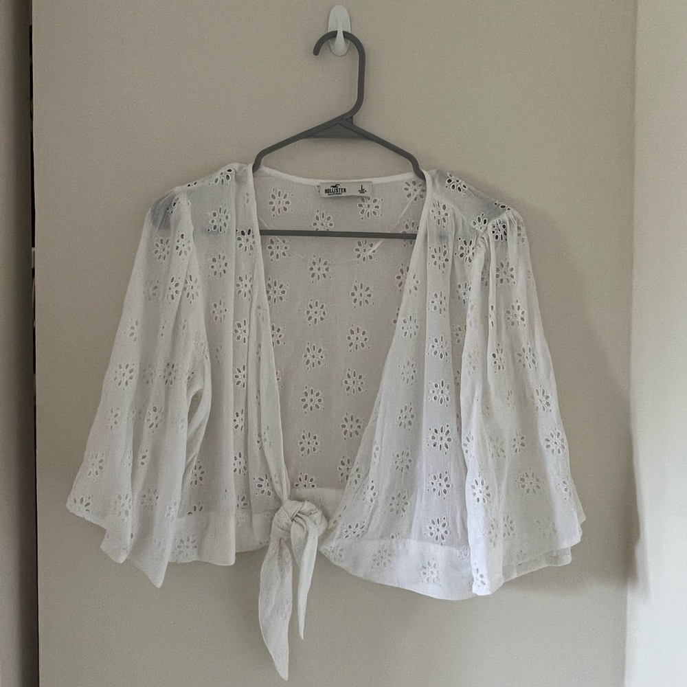 Hollister Tie Front Blouse
